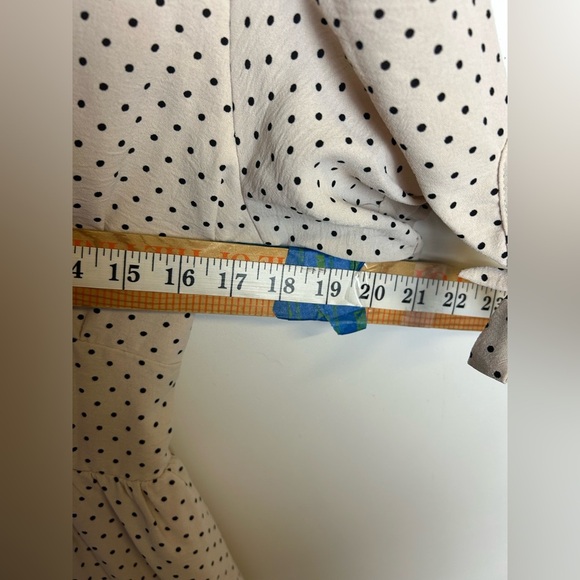 Anthropologie In February Cottage Prairie Milkmaid Polka Dot Midi Dress Feminine - Picture 6 of 11